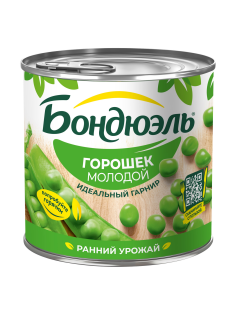 Горошек зеленый Бондюэль молодой, 425мл