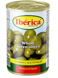 Оливки Iberica с косточкой, 300г