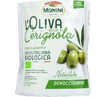 Оливки Monini Bio Bella Di Cerignola без косточки, 150г