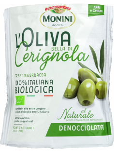 Оливки Monini Bio Bella Di Cerignola без косточки, 150г