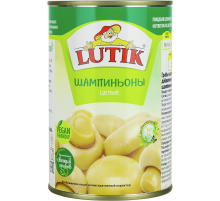 Шампиньоны Lutik целые, 425мл