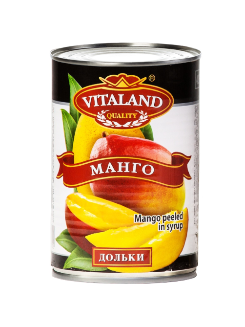Манго Vitaland дольки в сиропе, 425г