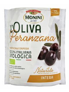 Маслины Monini Bio Peranzana с косточкой, 150г