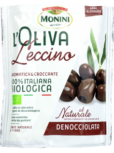 Маслины Monini Bio Leccino без косточки, 150г