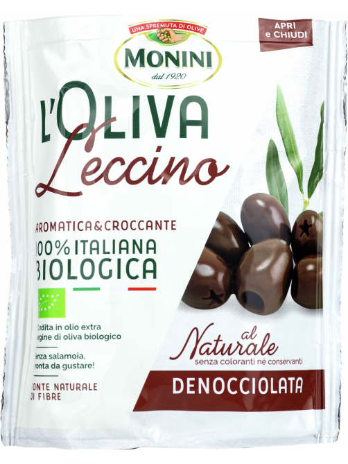 Маслины Monini Bio Leccino без косточки, 150г