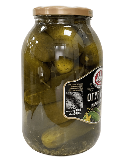 Огурцы маринованные Скатерть-Самобранка, 3л
