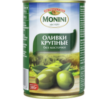 Оливки Monini Крупные без косточки, 385г
