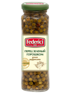 Перец Federici зеленый горошком, 110г