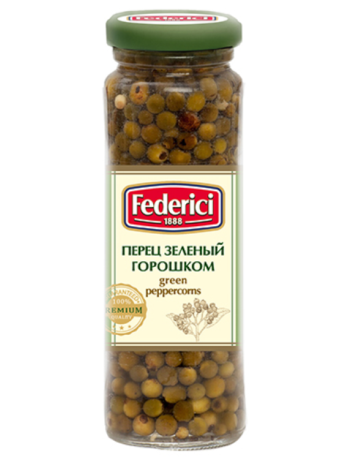 Перец Federici зеленый горошком, 110г