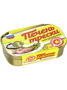 Печень трески Вкусные консервы натуральная, 115г