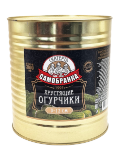 Огурцы маринованные Скатерть-Самобранка Хрустящие 9-12см, 3л