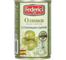 Оливки Federici с голубым сыром, 300г