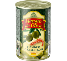Оливки Maestro de oliva с креветками, 300г
