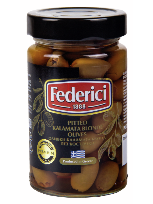 Оливки Federici Каламата Блонд без косточки, 300г