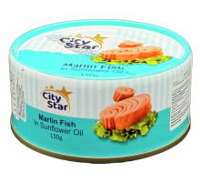 Марлин City Star черный филе в масле, 150г