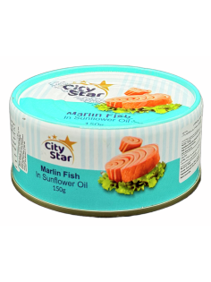 Марлин City Star черный филе в масле, 150г