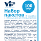 Пакет для столовых приборов Vip V-дно бумажный коричневый 8 x 22см, 100шт