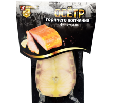 Осетр Фландерр филе-кусок горячего копчения без кожи, 300г