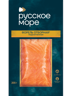 Форель Русское море подкопченная филе кусок, 200г
