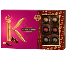 Набор конфет Коркунов Ассорти темный шоколад, 165г