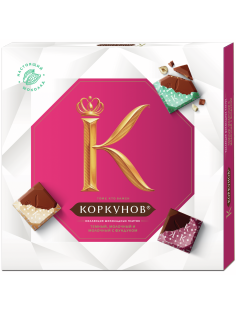 Набор конфет Коркунов Коллекция шоколадных плиток, 131г