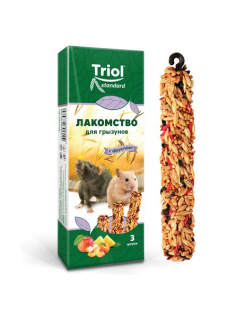 Лакомство Triol для грызунов с фруктами, 80г