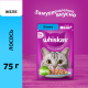 Корм влажный Whiskas желе для взрослых кошек с лососем, 75г