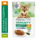 Корм влажный Perfect Fit для взрослых кошек иммунитет индейка-спирулина-желе, 75г x 28 шт