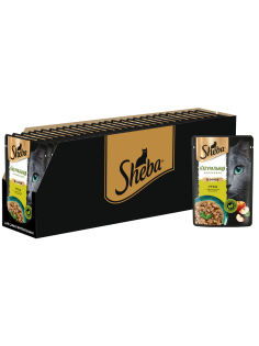 Корм влажный Sheba для кошек утка с яблоками, 75г х 28 шт