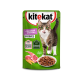 Корм влажный Kitekat соус для взрослых кошек с ягненком, 85г