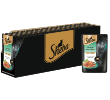 Корм влажный Sheba для кошек кролик-индейка, 75г х 28 шт