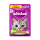 Корм влажный Whiskas паштет для взрослых кошек с курицей и индейкой, 75г