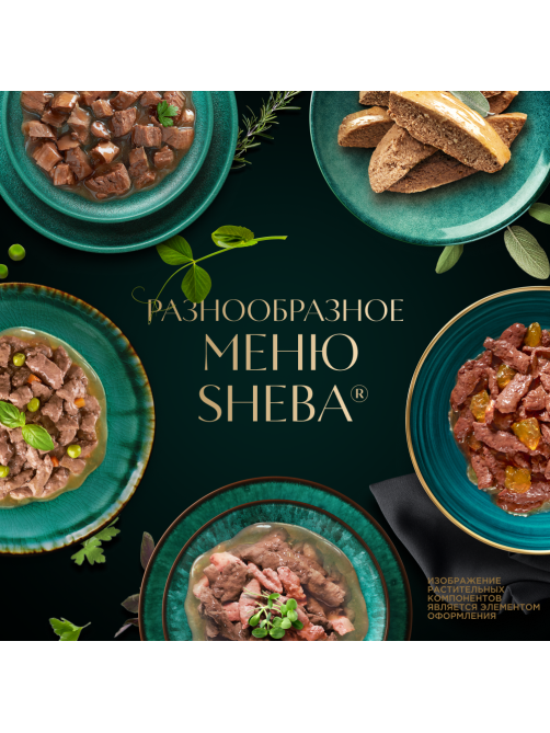 Суп для взрослых кошек Sheba насыщенный гуляш, 70г