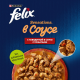 Корм влажный Felix Sensations для взрослых кошек с говядиной в соусе с томатами, 75г x 26 шт