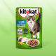 Корм влажный Kitekat для взрослых кошек с рыбой в соусе, 85г
