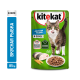Корм влажный Kitekat для взрослых кошек с рыбой в соусе, 85г