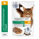 Корм влажный Perfect Fit для стерилизованных кошек курица, 75г x 28 шт
