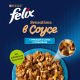 Корм влажный Felix Sensations для взрослых кошек с треской в соусе с томатами, 75г x 26 шт