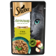 Корм влажный Sheba для кошек утка с яблоками, 75г
