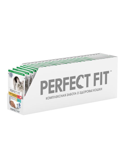 Паштет Perfect Fit для кошек с чувствительным пищеварением телятина, 75г