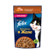 Корм влажный Felix Sensations для взрослых кошек с курицей в желе с морковью, 75г x 26 шт