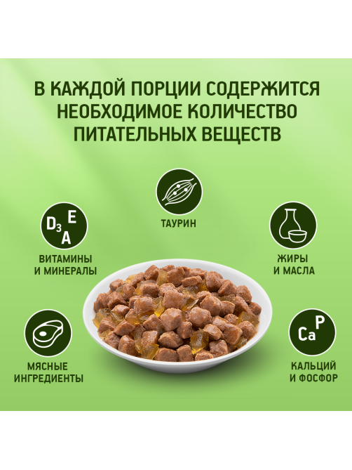 Корм влажный Kitekat для взрослых кошек с курицей в желе, 85г