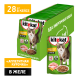 Корм влажный Kitekat для взрослых кошек с курицей в желе, 85г x 28 шт