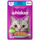 Корм влажный Whiskas рагу для взрослых кошек с треской и лососем, 75г