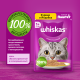 Корм влажный Whiskas паштет для взрослых кошек с курицей и индейкой, 75г