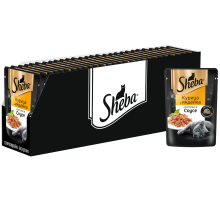 Корм влажный Sheba для кошек Ломтики в соусе с курицей и индейкой, 75г x 28 шт