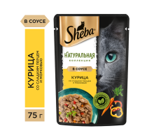 Корм влажный Sheba Nature's Collection для кошек с курицей и паприкой, 75г