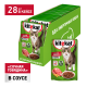 Корм влажный Kitekat для взрослых кошек с говядиной в соусе, 85г x 28 шт