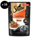Корм влажный Sheba для взрослых кошек ломтики в желе с телятиной, 75г x 28 шт