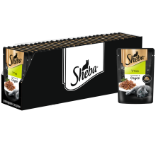 Корм влажный Sheba для кошек Ломтики в соусе с уткой, 75г x 28 шт